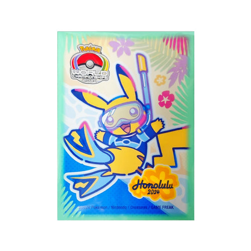 Pokemon Sleeves - WCS2024 Honolulu (Blue Frame/Pikachu/Player Exclusive) - 65 pack