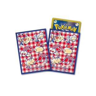 Pokemon Sleeves - Blue Border/Pikachu and Heart - 64 pack