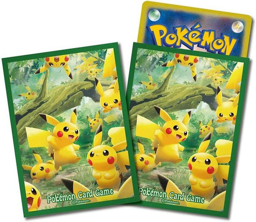Pokemon Sleeves - Pikachu's Forest - 64 pack