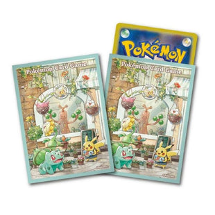 Pokemon Sleeves - Pokemon Grassy Gardening - 64 pack